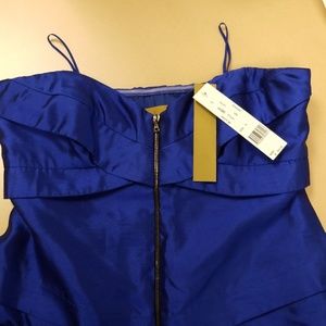 Nicole Miller strapless dress with zipper front